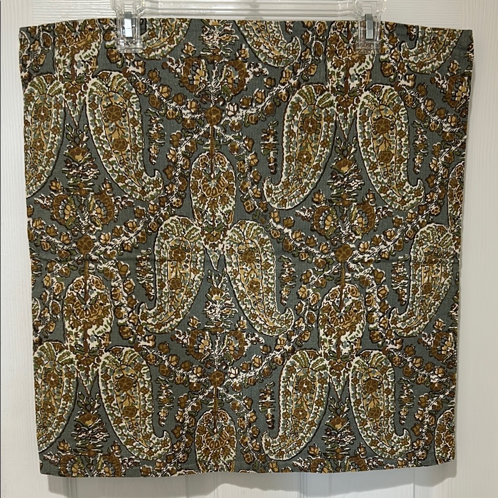 Pottery Barn Pillow Cover Paisley 20x20